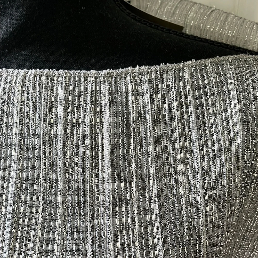 J. Crew Silver Metallic Blouse - Picture 3 of 7